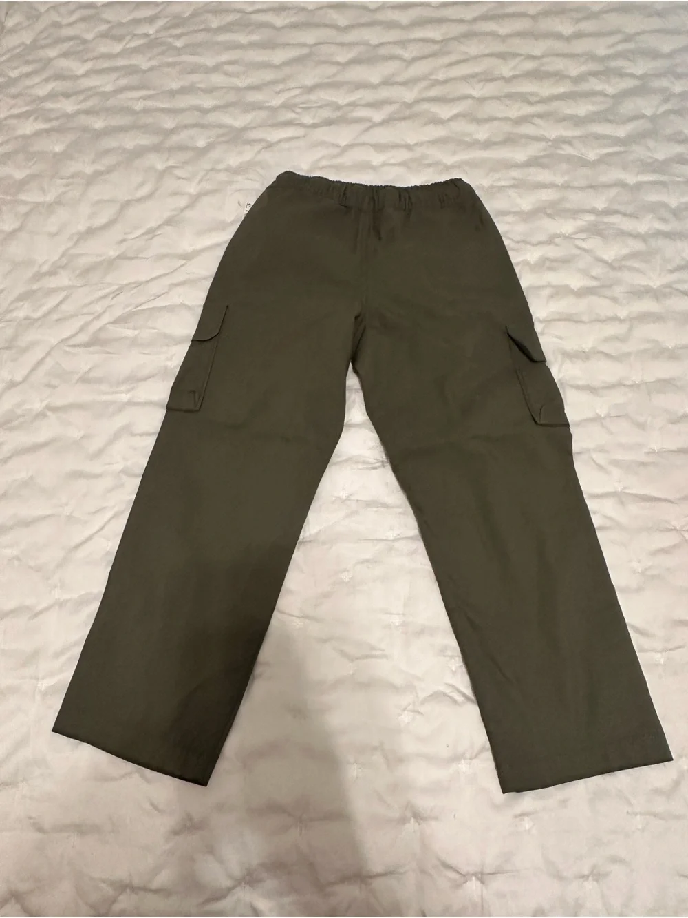 Old Navy Boy’s Olive Green Tech Taper Quick Dry Pants with Drawstring Size S 6 7